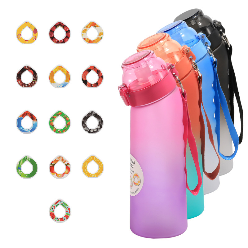 800ml Custom Logo Bpa Free Plastic Flavoring Scent Flavour Drink Smell Meet Water Bottle With Taste Flavor Fruit Pod