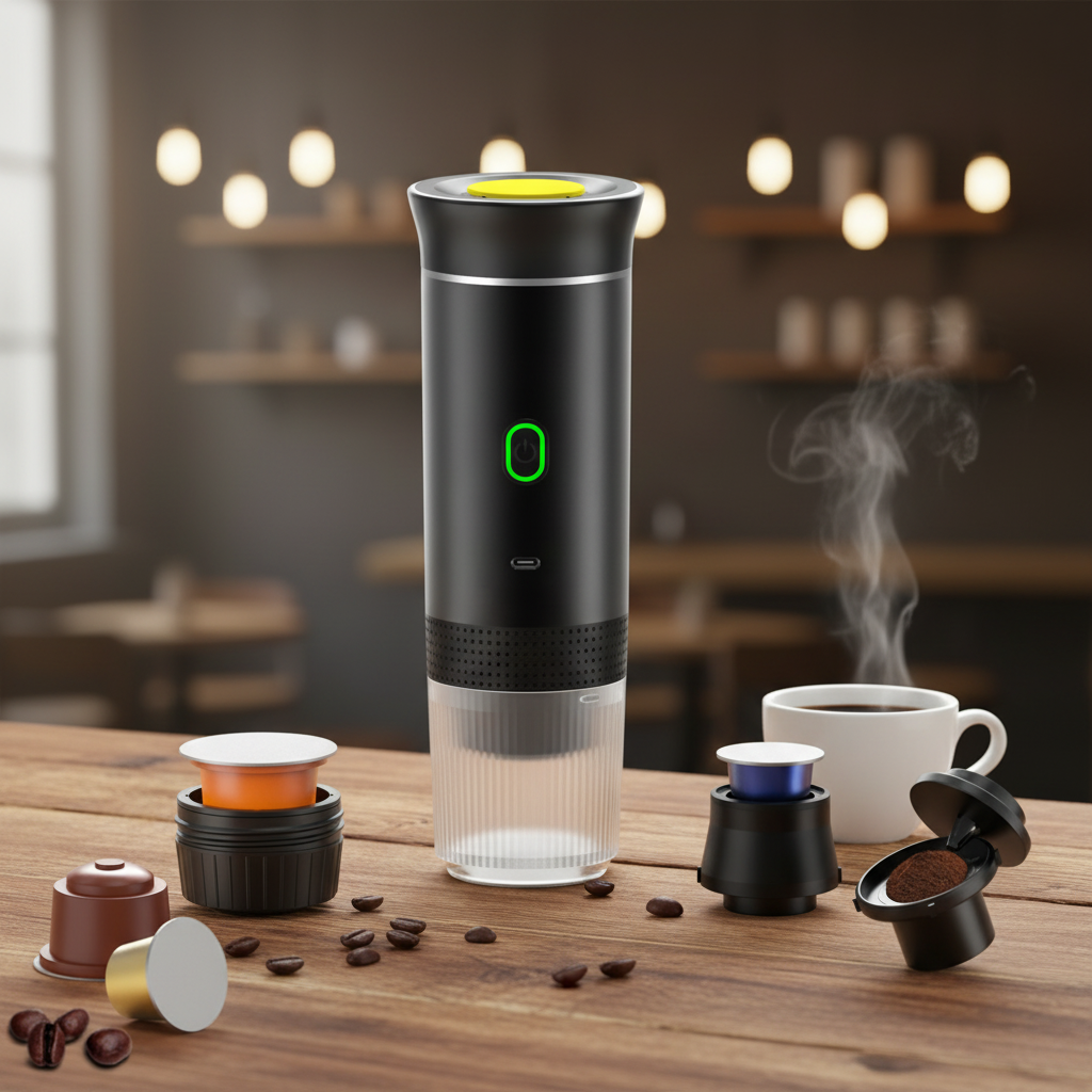 New Generation 12V/220V Electric Travel Customize Outdoor Portable Espresso Coffee Maker Pod Mini Capsule Ground Coffee Machine