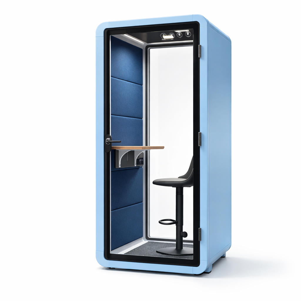 SilentBox Open Office Pod Soundproof Movable Phone Booth Modern Office Booth for Sale