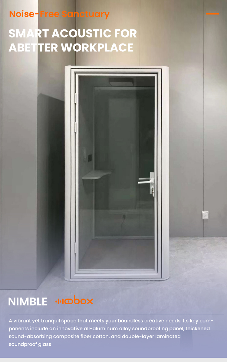 Soundproof office pod model 1