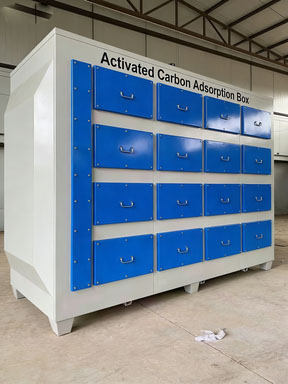 Environment-friendly Drawer-type Activated Carbon Adsorption Tank for Industrial Waste Gas Treatment, Odor &amp; Paint Mist Removal