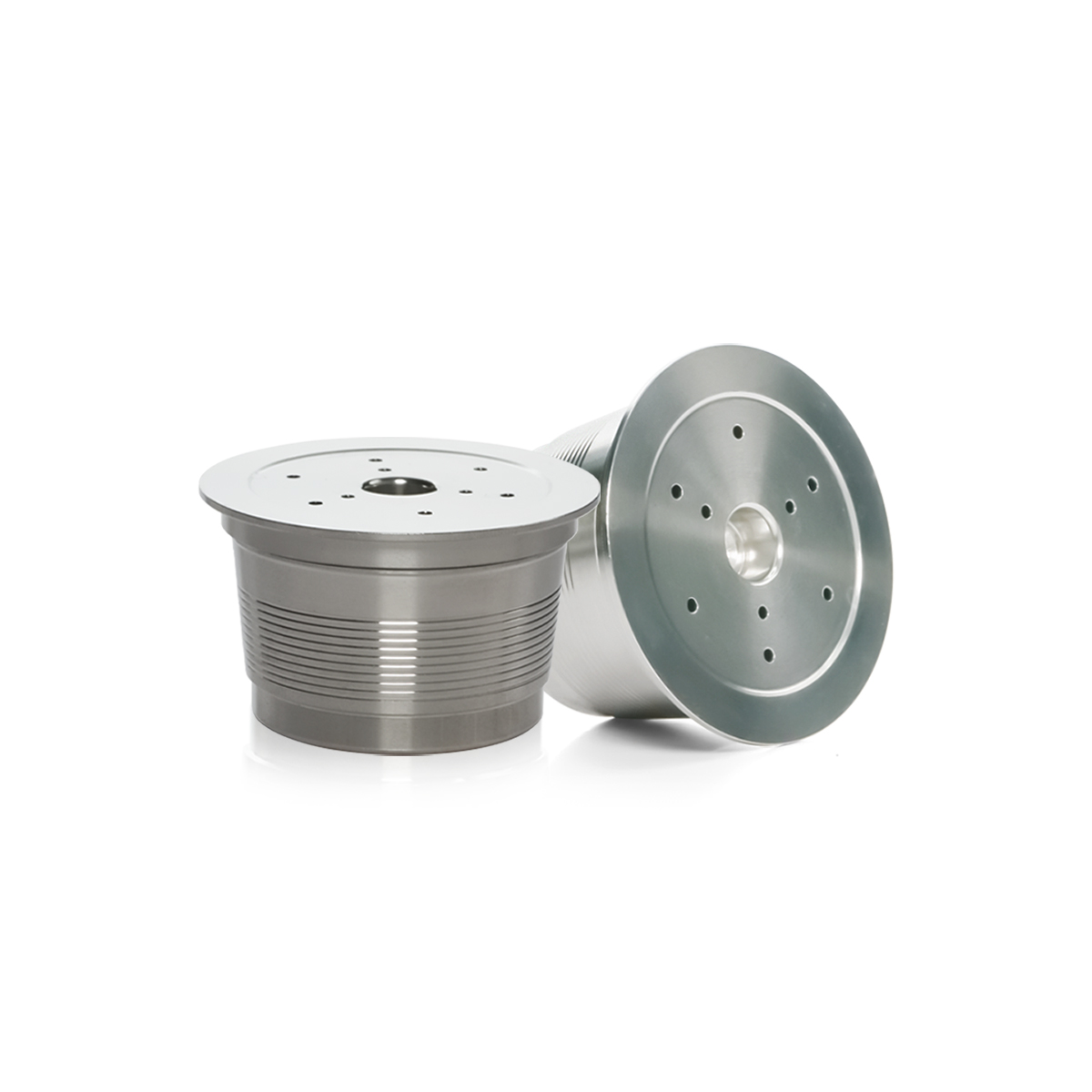 1 Pod 1 Tamper Wareset Stainless Steel Refillable Coffee Filter Capsule for Tchibo Cafissimo Caffitaly Pod Systems