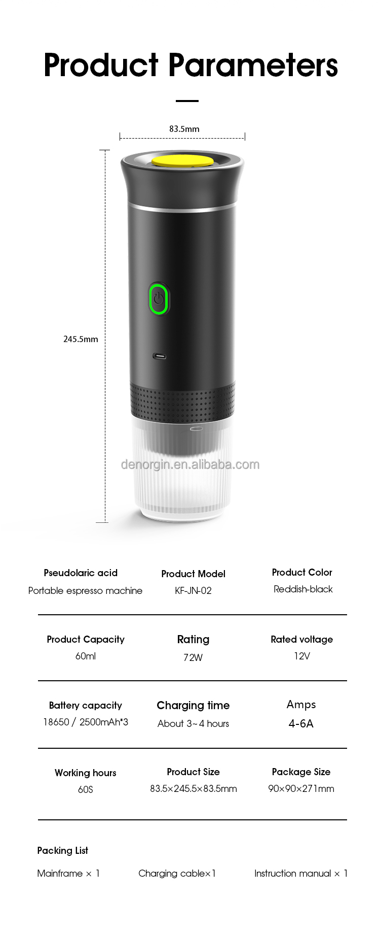Portable Espresso Coffee Maker Detail 1