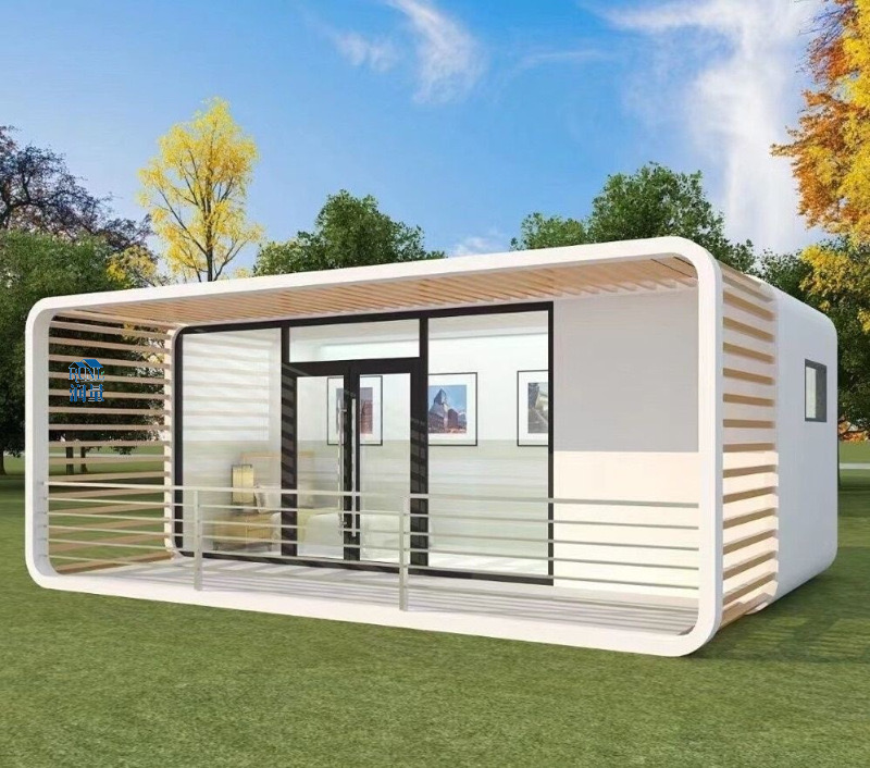 Prefab 40ft Luxury Capsule House 3 Bedroom Tiny Apple Capsule House Home Solar Space Capsule