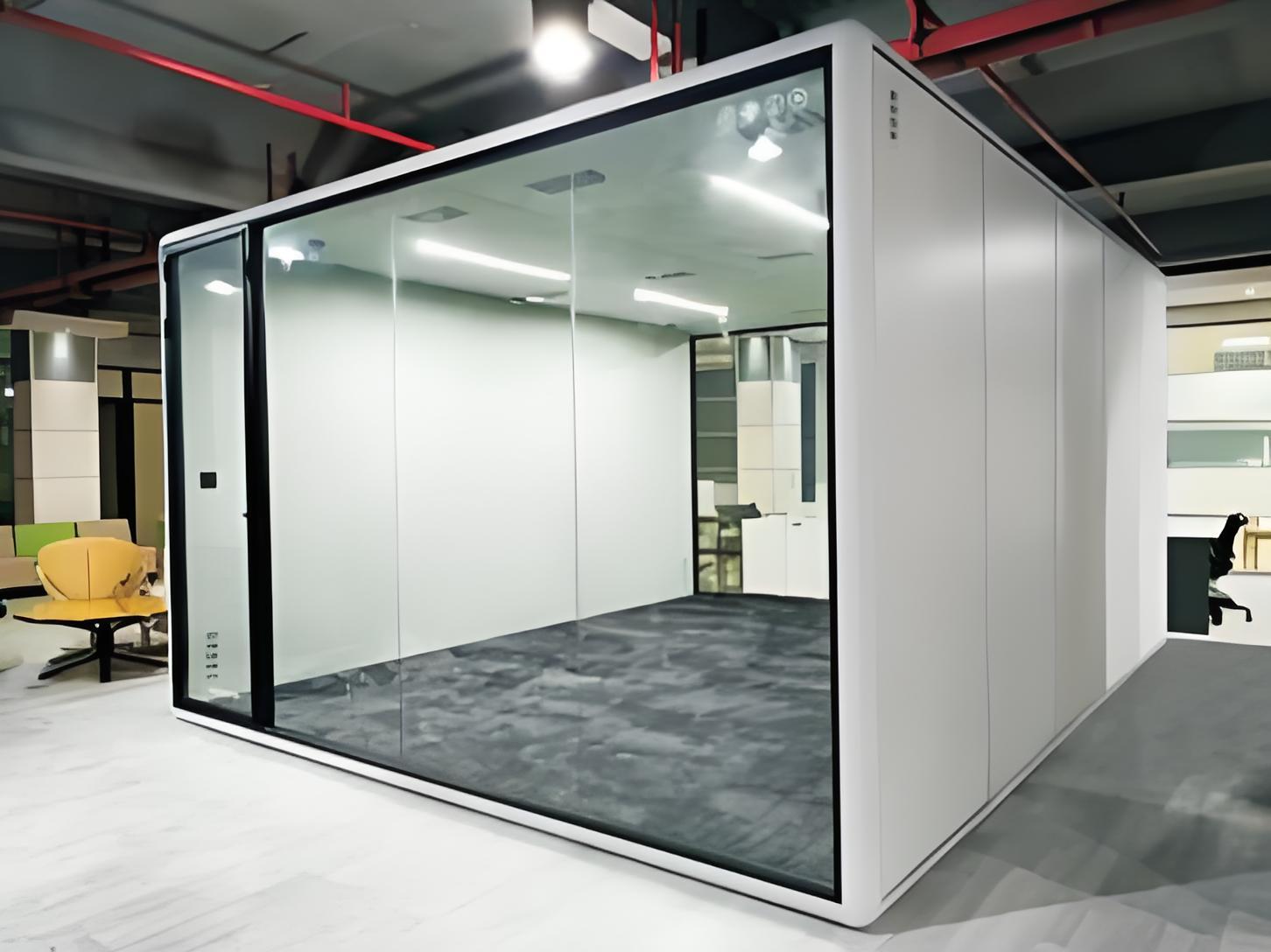 Extra Larze Size High Quiet Sleeping Pod Booth Demountable Sound Proof Modular Conference Private Space With Air System