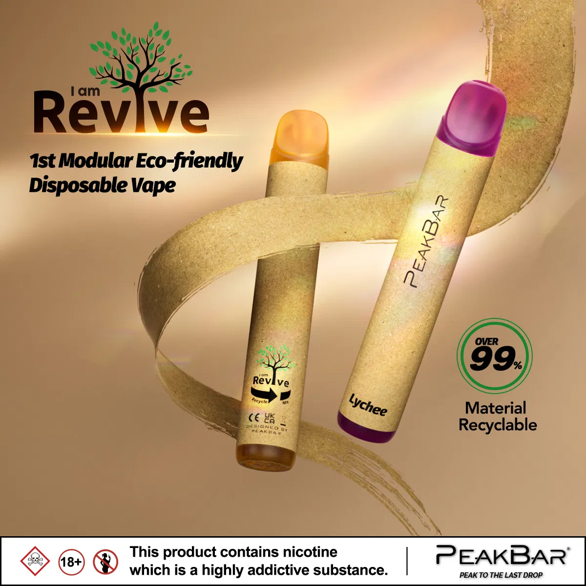 400mAh Eco-Friendly Disposable Vape with 2ml E-Liquid Volume