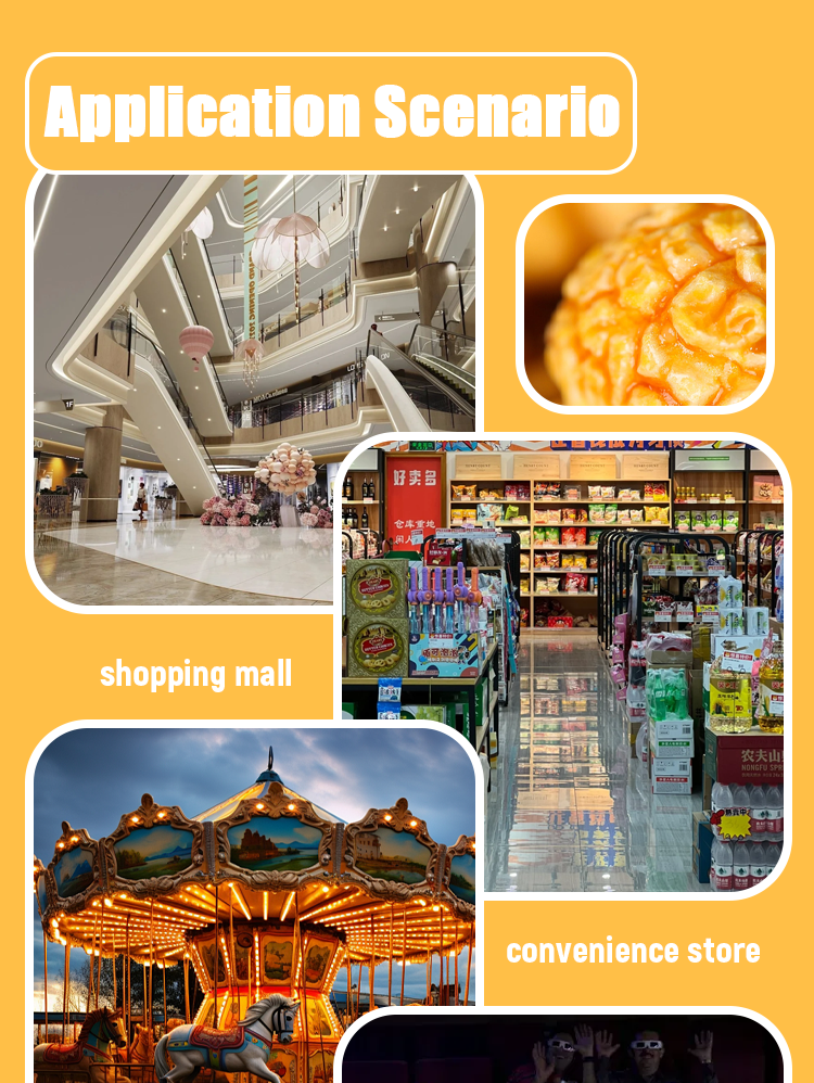 Automatic Dual-Flavor Popcorn Vending Machine Sweet &amp; Salted Tanks 50 Servings/Hour Touch Screen for Cinema/Mall/ CE/FDA/NAMA