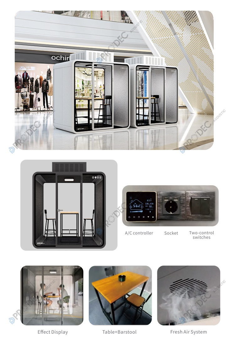Prodec Acoustic Smoking Pod Interior