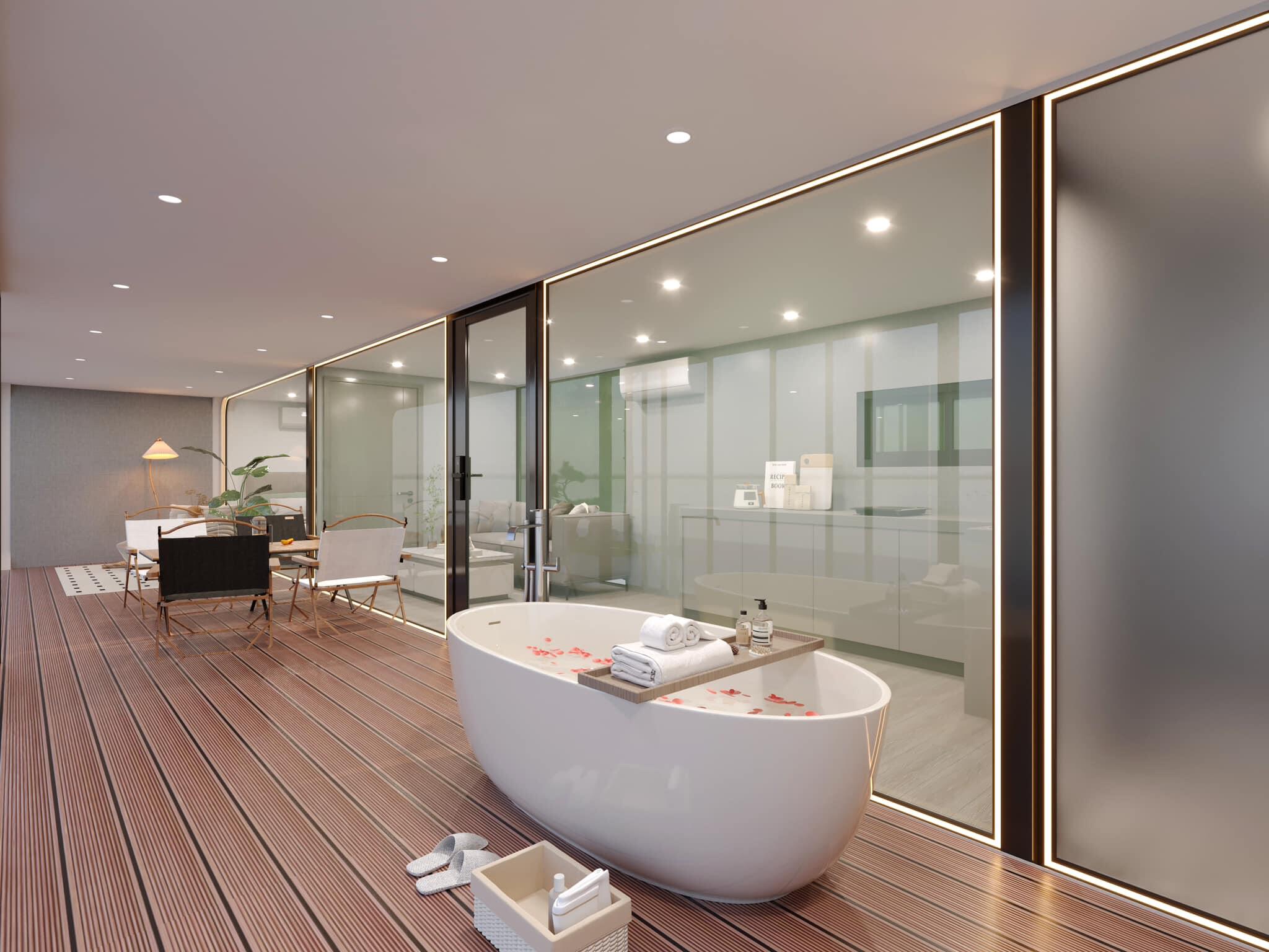 Modern Capsule Cabin House Interior