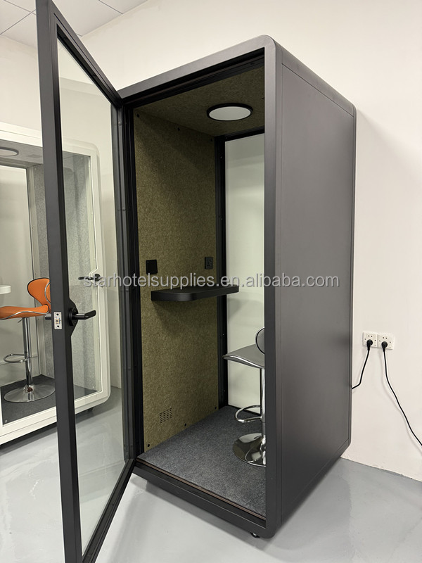 Soundproof Indoor Mobile Smart Private Office Pods with Ventilation System