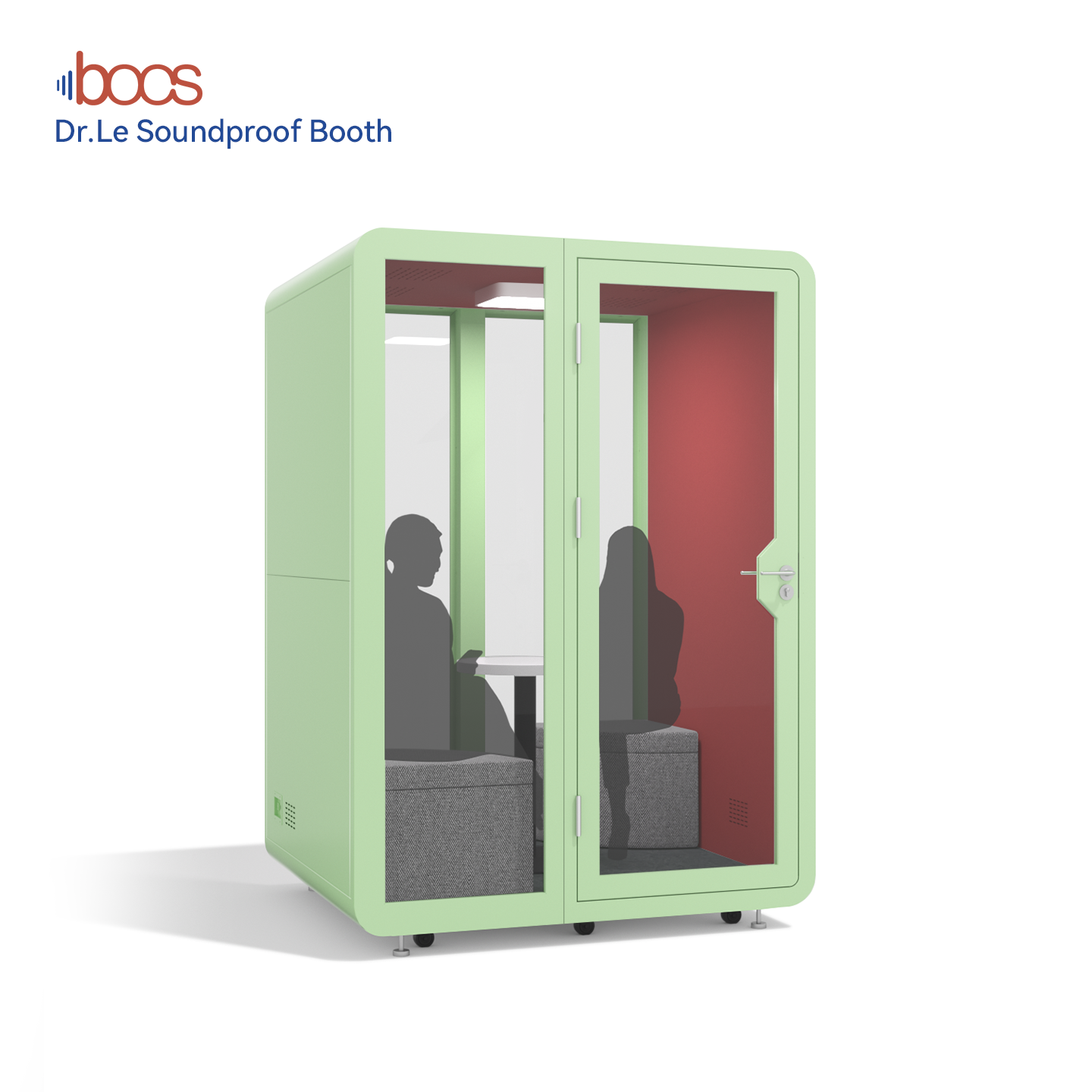 Modern Double Office Pod for Open Office Privacy Soundproof Meeting Room with Movable Eco-friendly Material Customizable