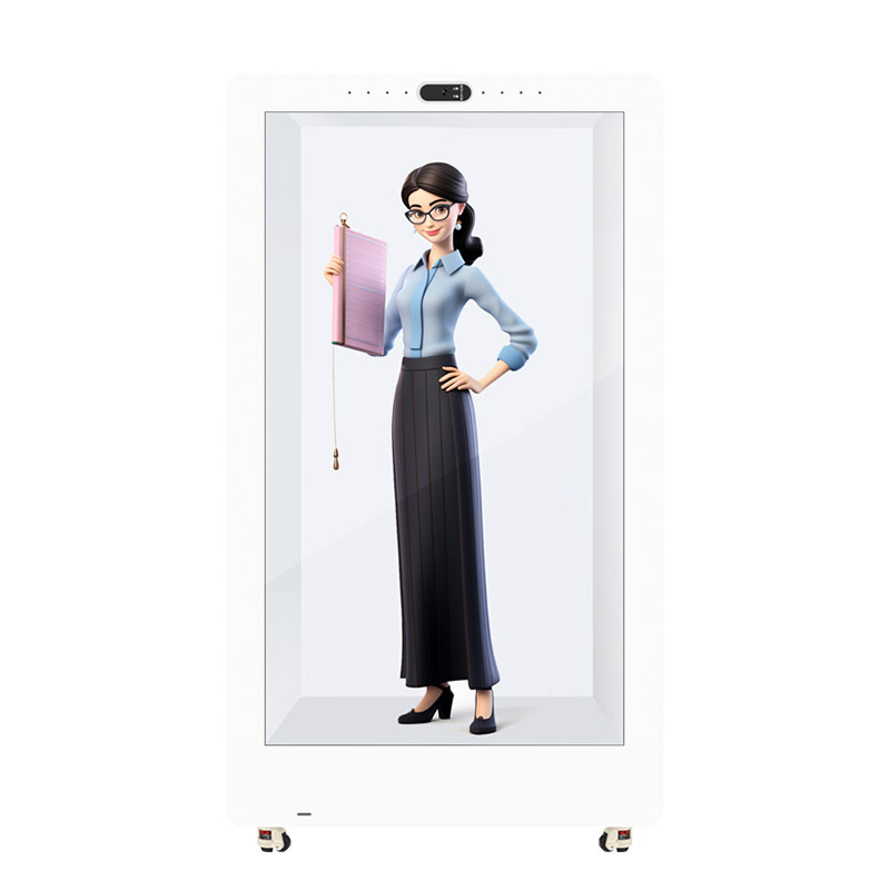 AI Digital Human Touchscreen Interaction 3D Transparent IPS Panel Holographic Pod WiFi Hotspot Voice Communication Capability