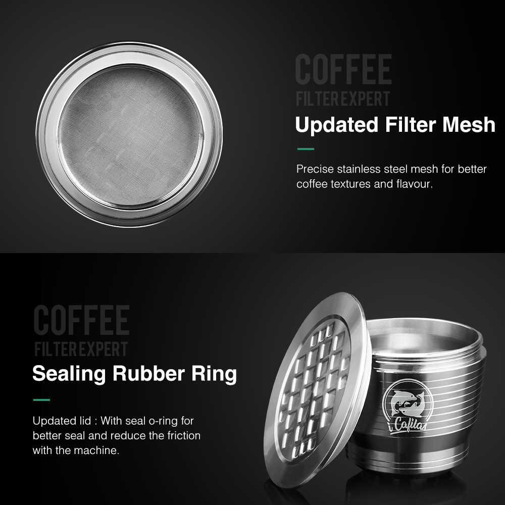 Reusable Refillable Metal Nespresso Stainless Steel Coffee Capsule