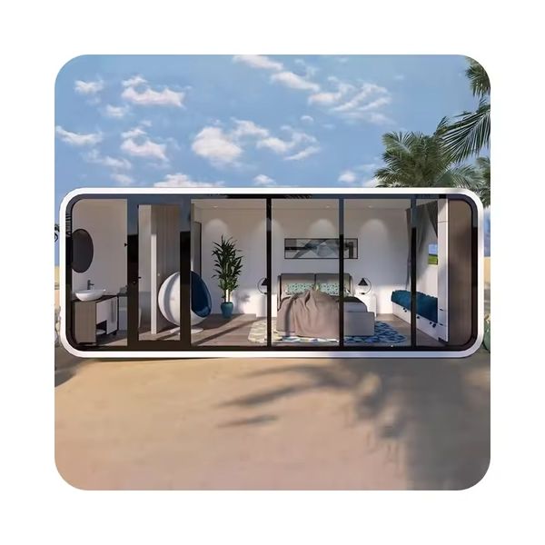2025 Economic Movable Prefab Capsule House Capsule Hotel Garden Pod Prefabricated Modular Tiny Apple