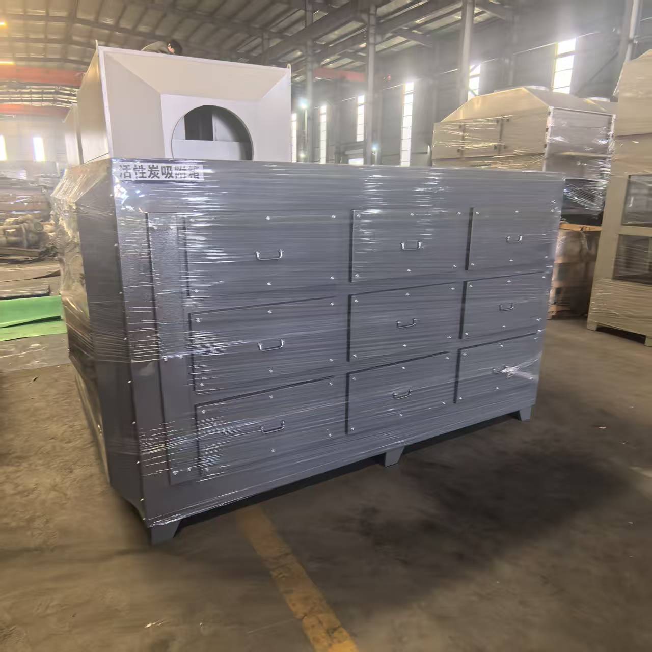 YNT Drawer Type Activated Carbon Adsorption Box Replaceable Carbon Layer 99% Purify Efficiency Industrial Exhaust Gas Treatment