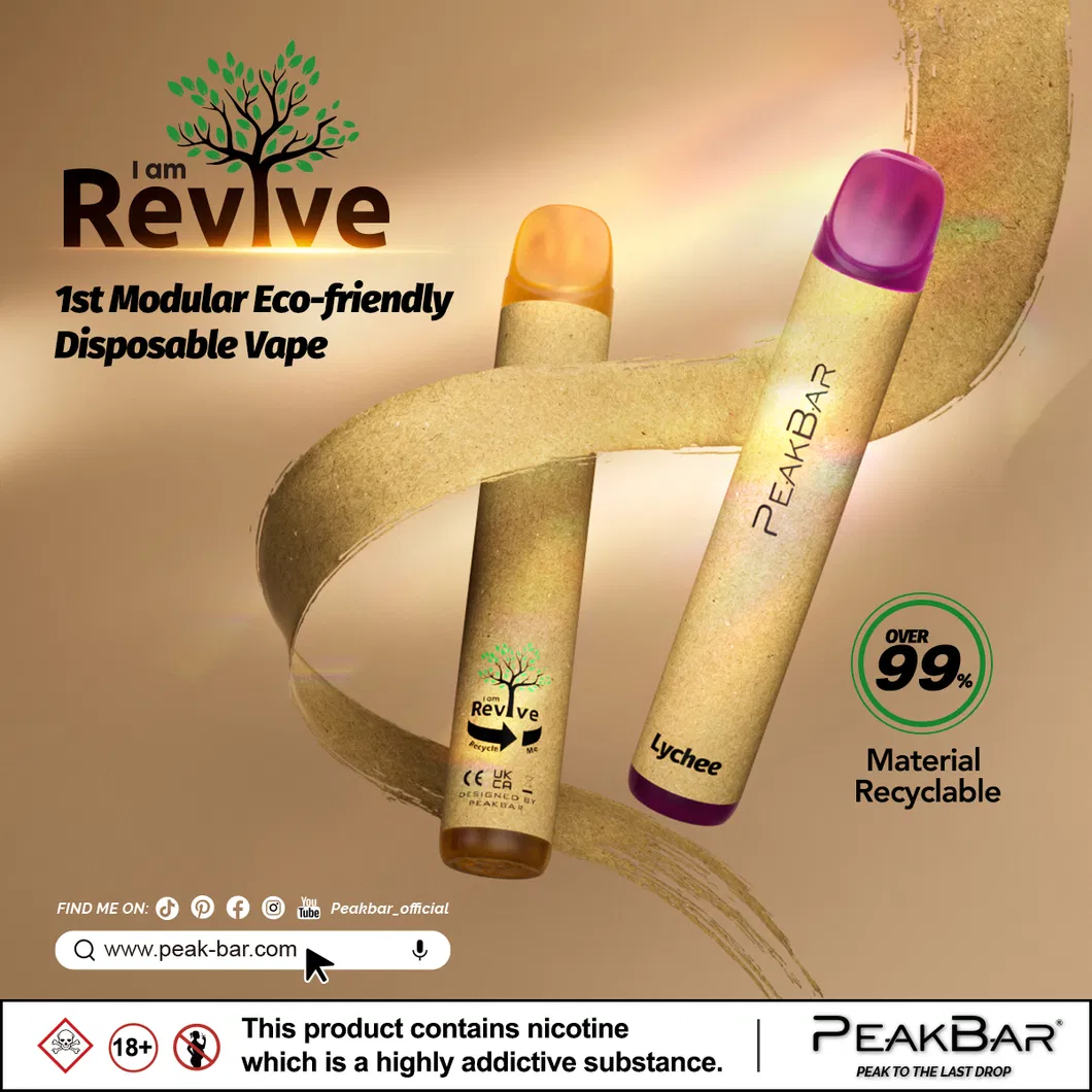 400mAh Eco-Friendly Disposable Vape with 2ml E-Liquid Volume
