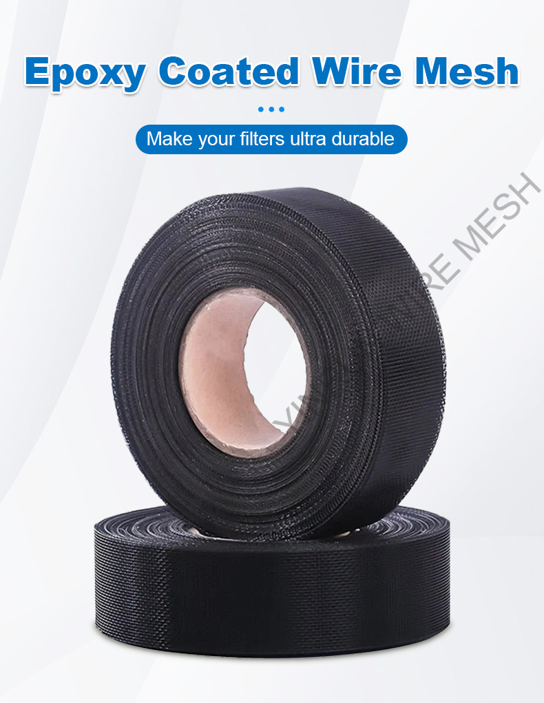 Soft Wire 18 Mesh Epoxy Coated Filter Element Supporting Wire Mesh