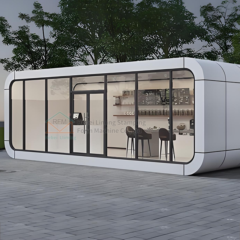 Compact Smart Features Apple Tiny House Solution Space Capsule Prefab Cabin Glamping Pod for Hotel Villa Shop Sandwich Panel