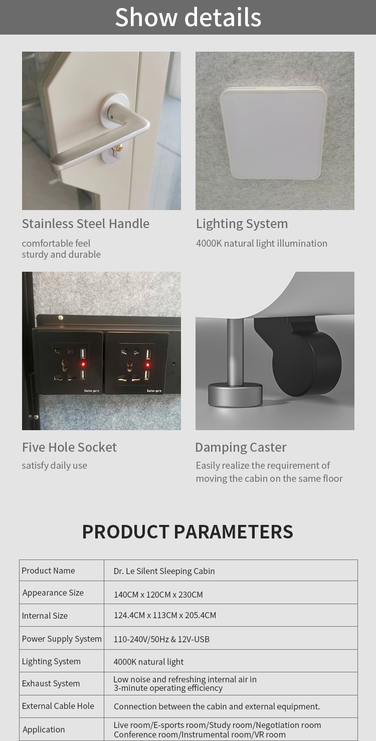 For recording room telephone booth live broadcastmultisize office building shopping mallportable soundproof office pod
