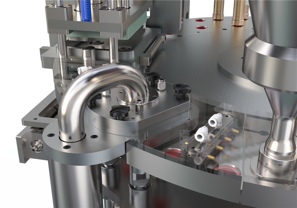 Tamping & suction station