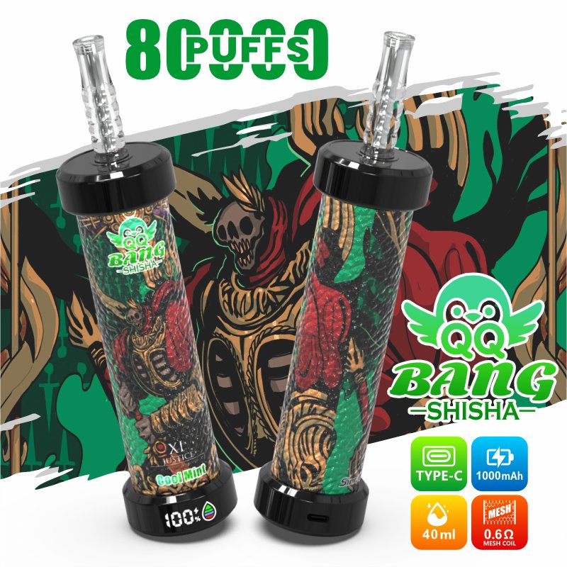 Hookah Flavors Disposable Vape 80000 Puffs Dtl Shisha Ecigarette 50ml Ejuice 5% Nicotine Salt Offer a Hookah-Like Vaping Experience
