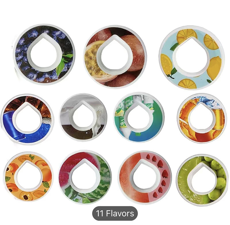 Dropship Food Grade Bpa Free Flavoring Pod Air Scent Fruity Sprite Cola Whisky Milk Coffee Flavor Pods for Air Water Bottle