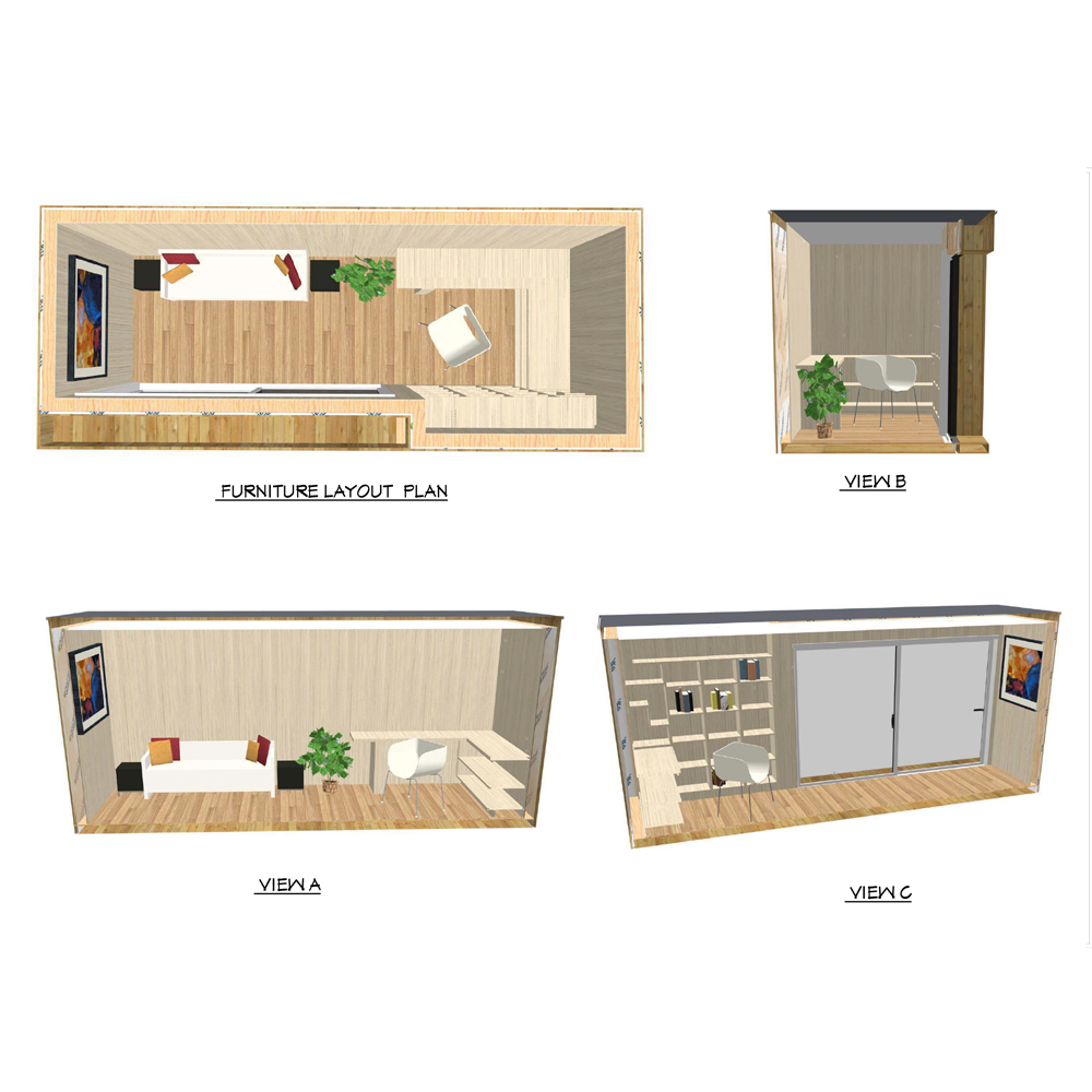 Modern Prefabricated Insulated SIPs Flat Pack Fully Assembled Modular Design Outdoor Garden Office Cabin Home Kit Tiny House