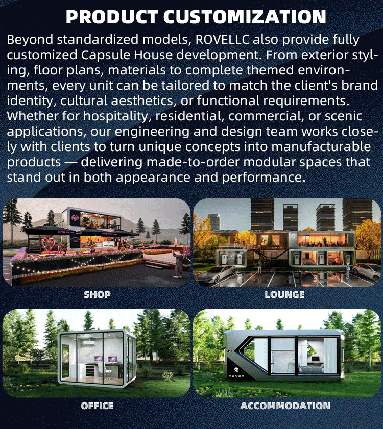 Premium Customizable Space Capsule Pods & Container Homes - Futuristic Architecture