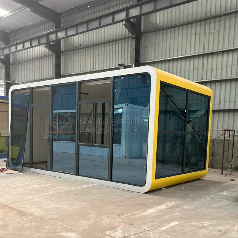 Compact Smart Features Apple Tiny House Solution Space Capsule Prefab Cabin Glamping Pod for Hotel Villa Shop Sandwich Panel