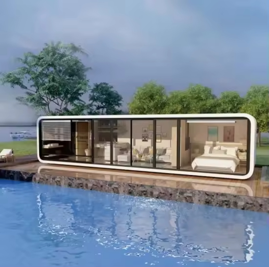 2025 Economic Movable Prefab Capsule House Capsule Hotel Garden Pod Prefabricated Modular Tiny Apple