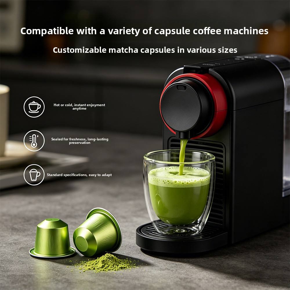 Wholesale Flavored Matcha Capsules &amp; Sachet Pack Pods for Coffee Machines-Instant Tea Powder 2g Per Serving
