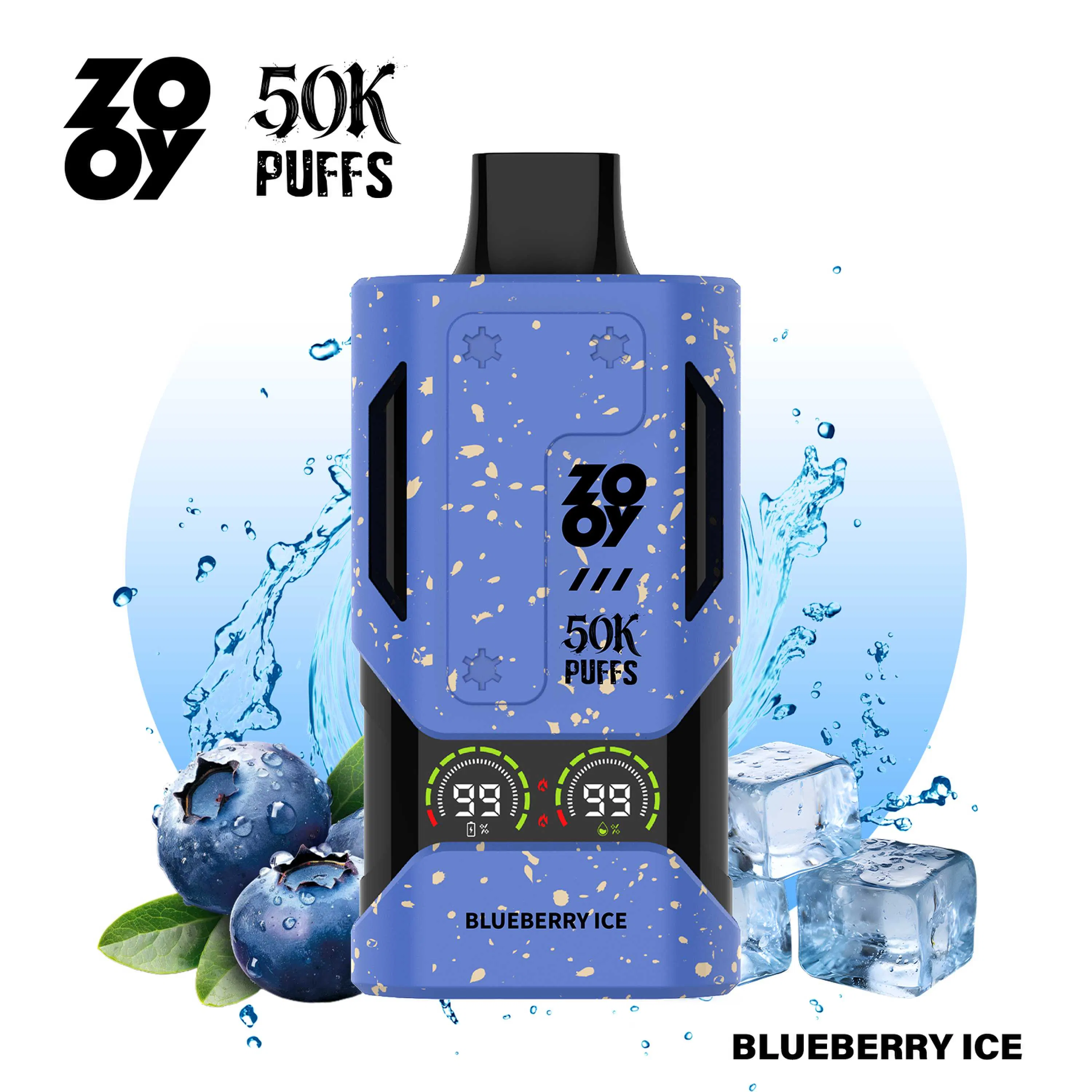 Zooy Mecha 50K Puff Vape Bood OEM ODM Zero Nicotine 20mg Tn9000 Af5000 180000 2500 Moon Night Vape EU Bar Vape