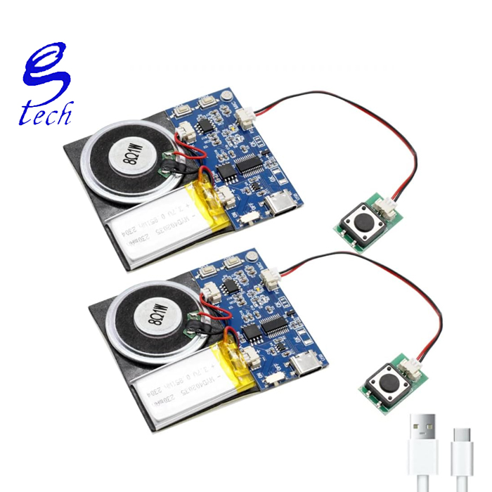 High Quality 16MB Button-Activated Sound Module Speaker Laser Distance Sensor C-Type Cable Easy Recording Optical Sensors