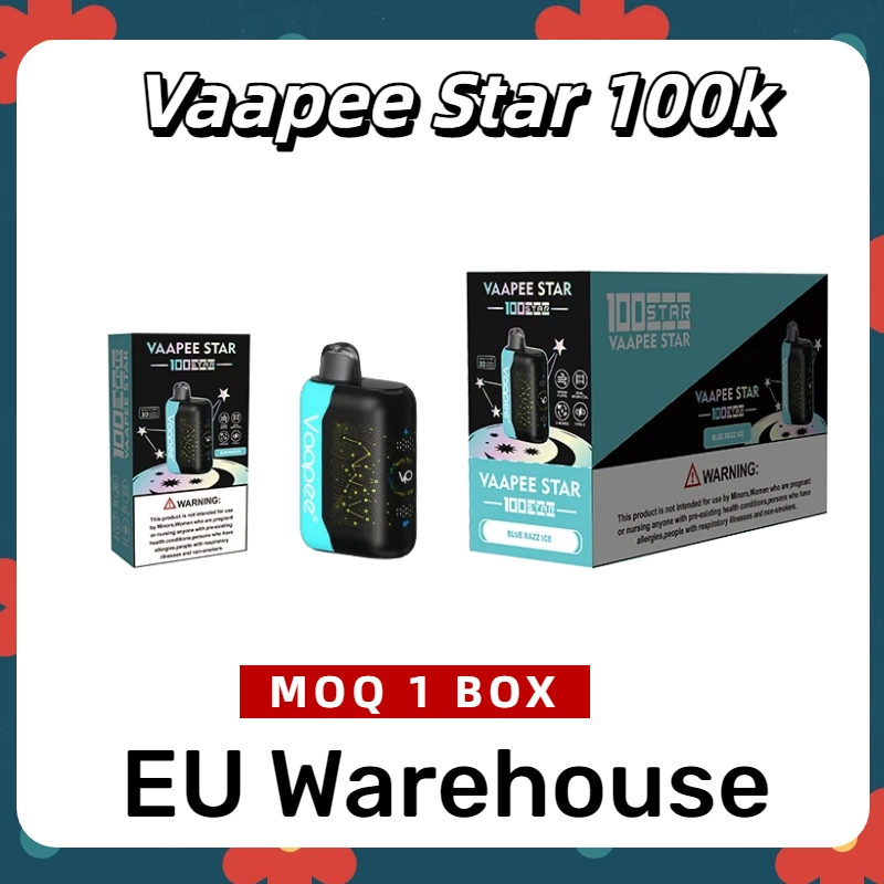 Vaapee Star 100K Puff Shisha Hookah Disposable Vape Nicotine Salt
