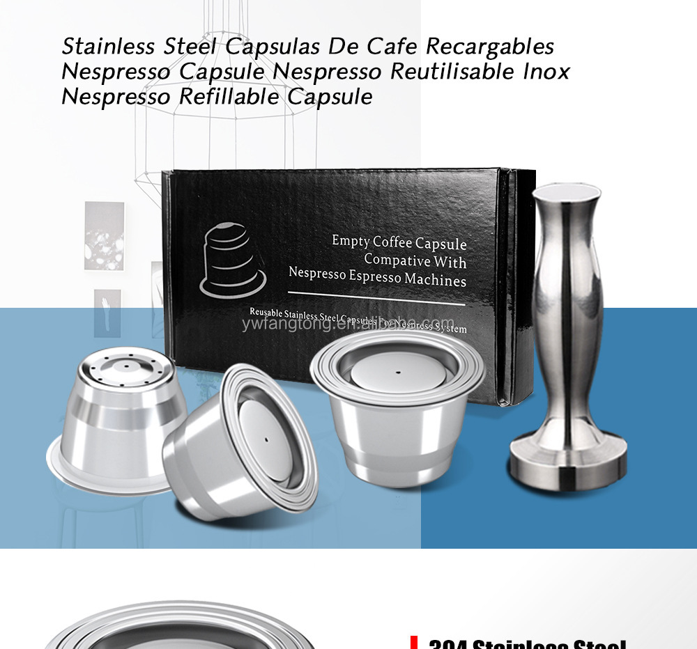 Stainless Steel Refillable Coffee Pods