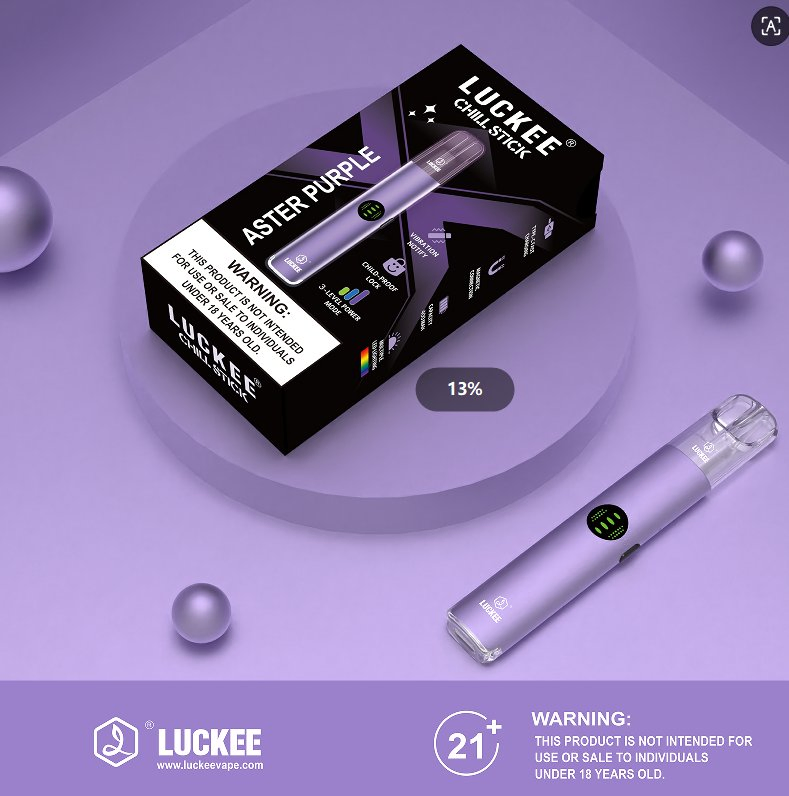 Customized Brand Luckee Chill Stick Prefilled Pod System with 3 Mode Indicator Lights Vape Pen Cartridge Device