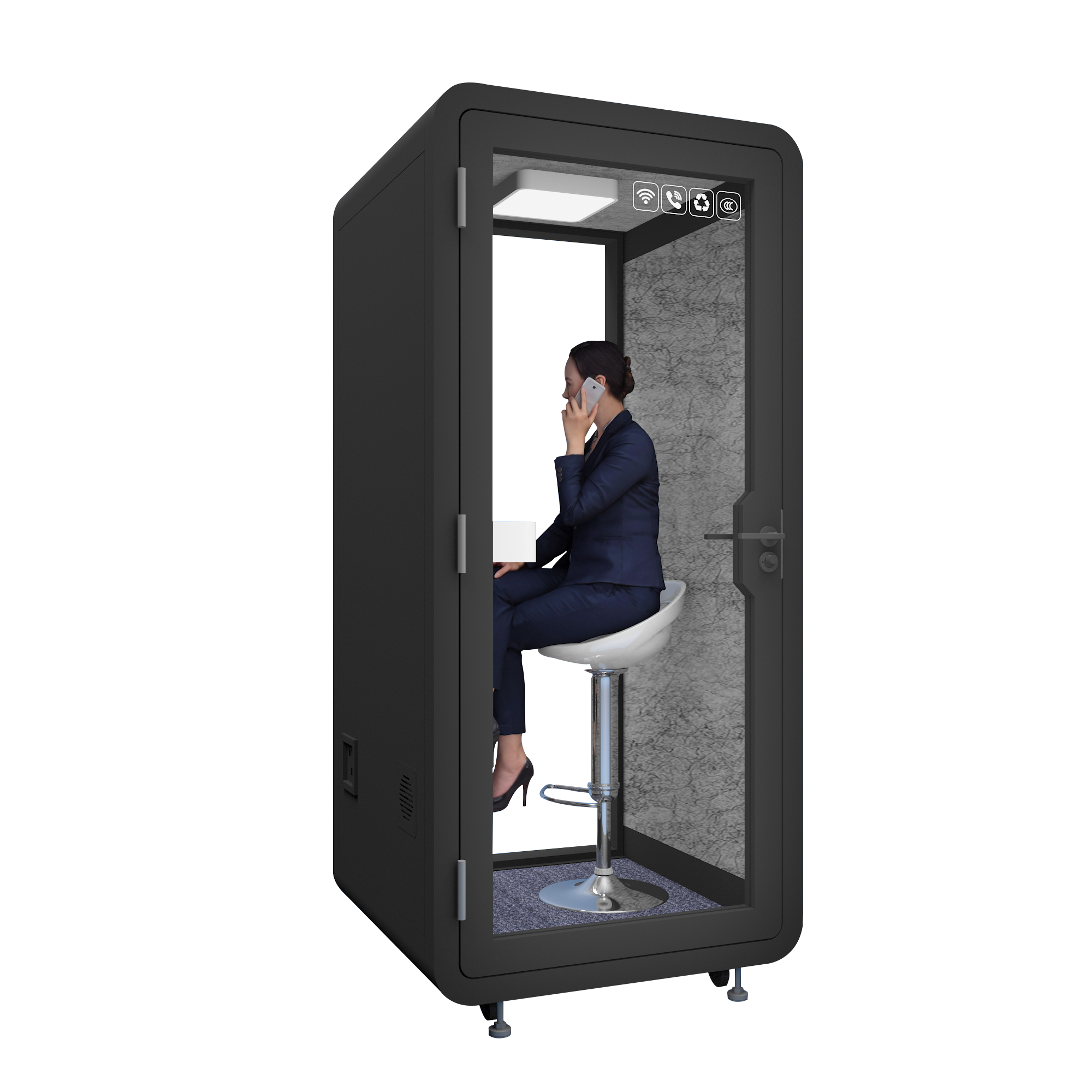 Compact Portable Home Voice Over Booth Autonomous Ai Work Pod Autonomous Zen Pod Acoustic Pods