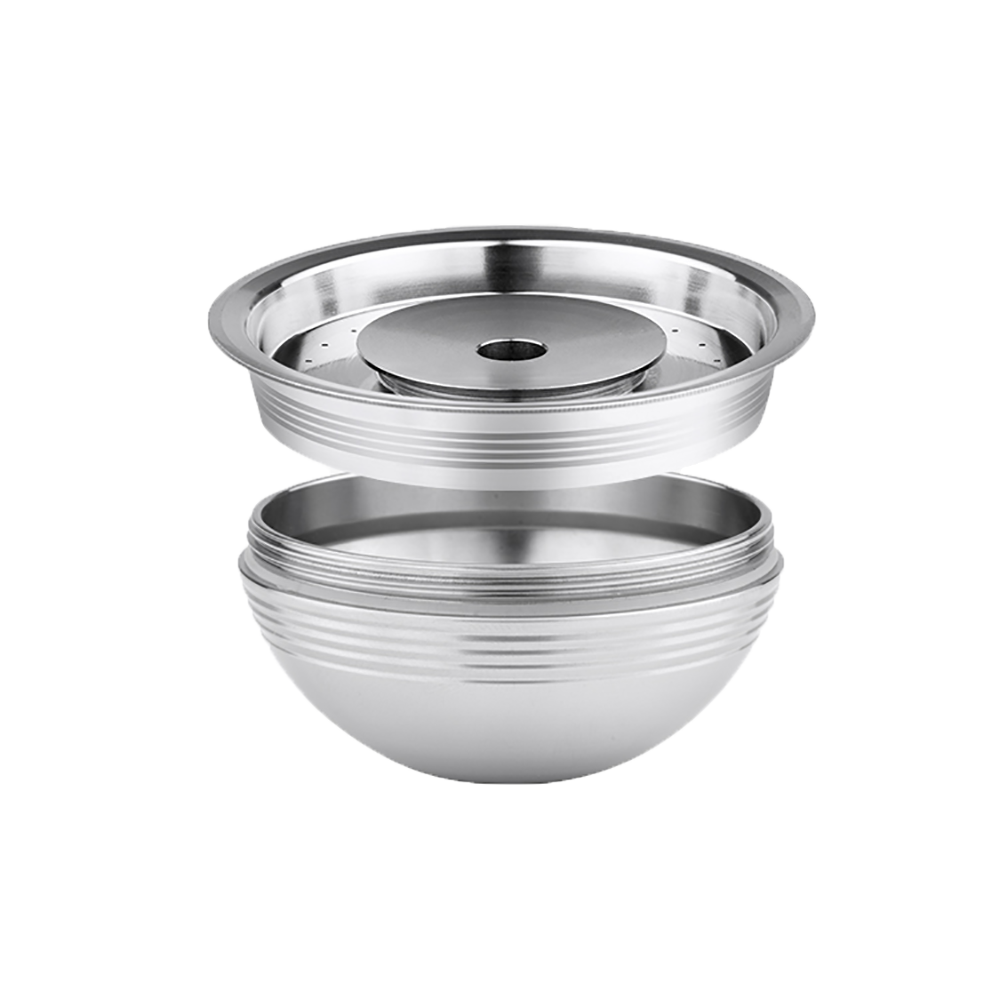 Reusable Eco-Friendly Stainless Steel 304 Vertuoline Espresso Coffee Capsule Pods Set With Spoon