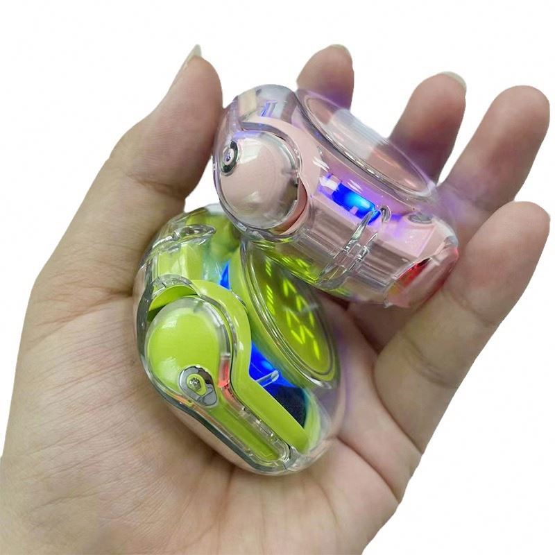 Newest Transparent Design Air39 Wireless Mini Earphones Pods Bt V5.3 Sports Waterproof Wireless Headset for Mobile Phones