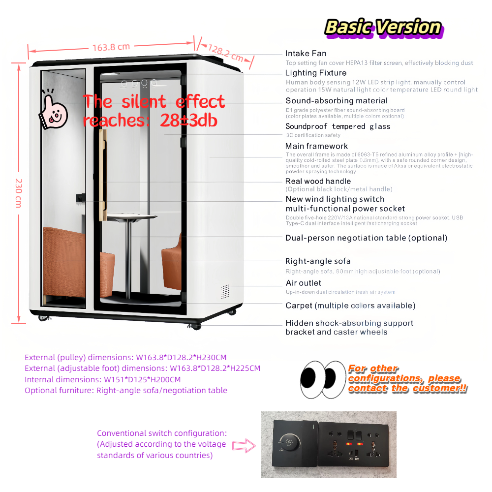 Sound Proof Telephone Pod Office Phone Booth Portable Studio Office Pods Work Sound Proof Studio Sound Proof Room Rem Pod