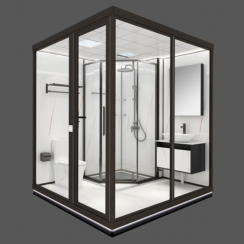 Home Hotel Modular Pod Prefabricated Shower Toilet Cabin Units Kitchen Compact Small Prefab smc Bathroom Unit With Tub