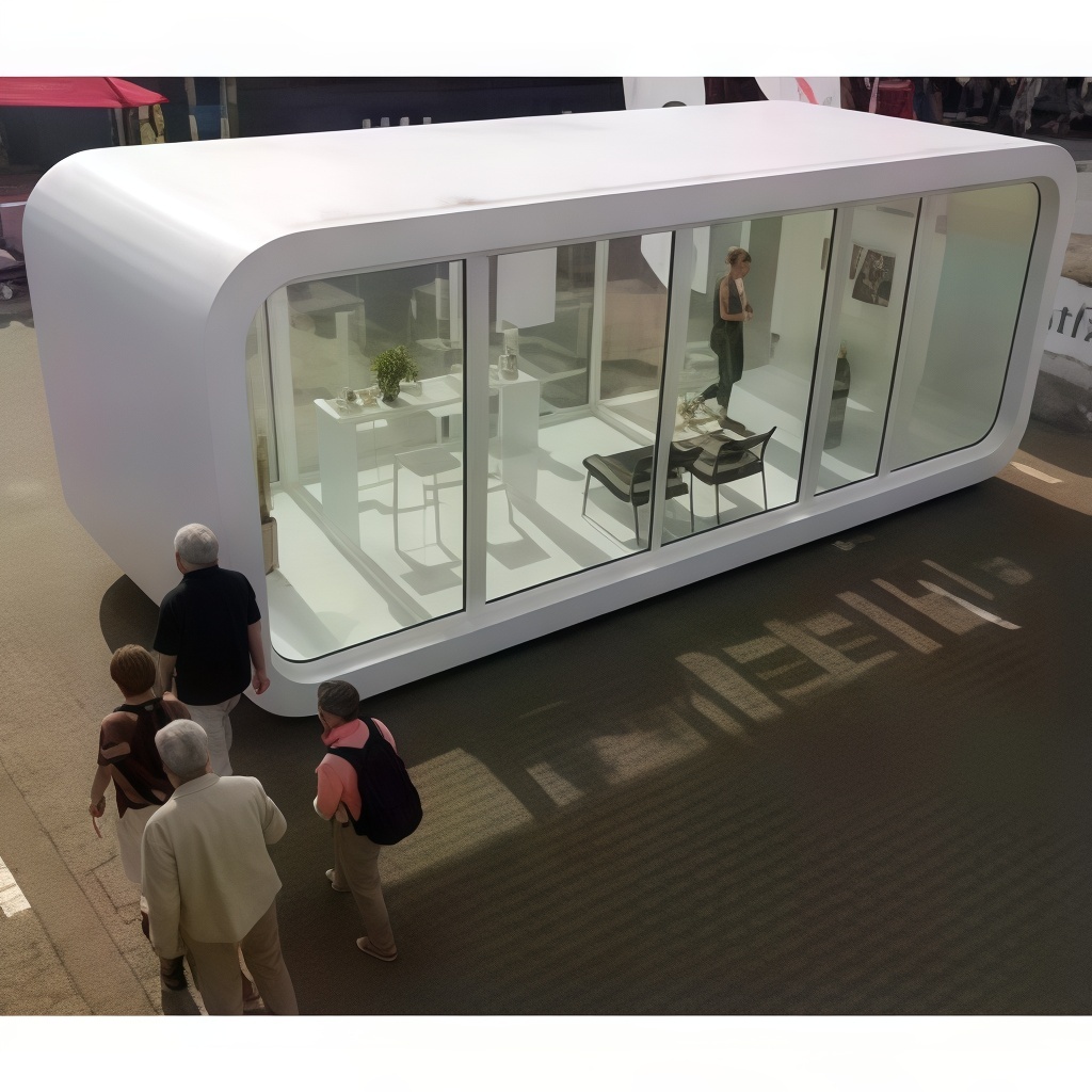 Ray-Zen Hot Sale Prefab Luxury Compact Apple Pod Portable Office Studio Soundproof Container Living Room Office Building Gym