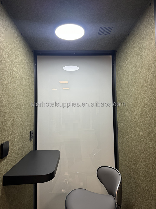Soundproof Indoor Mobile Smart Private Office Pods with Ventilation System