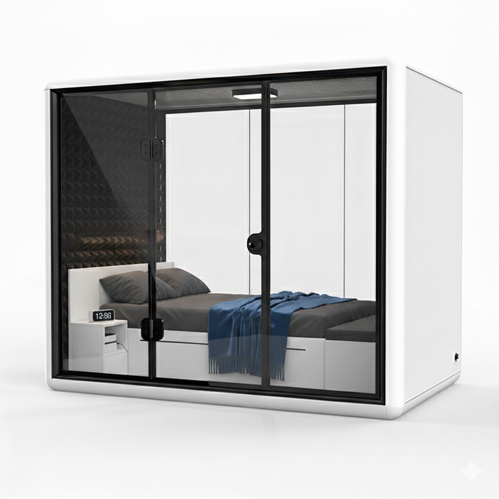 Factory Customized Modular Prefabricated Soundproof Pod Sleep Capsule Pod Sleeping Pods for Airports Hotel