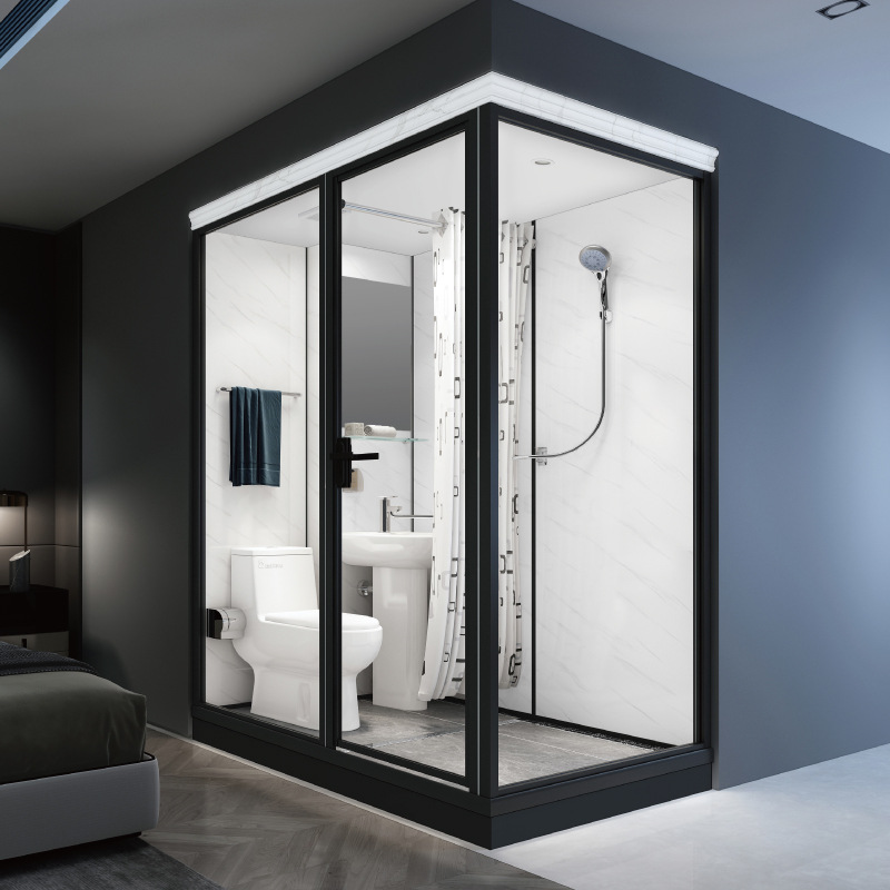 Home Hotel Modular Pod Prefabricated Shower Toilet Cabin Units Kitchen Compact Small Prefab smc Bathroom Unit With Tub