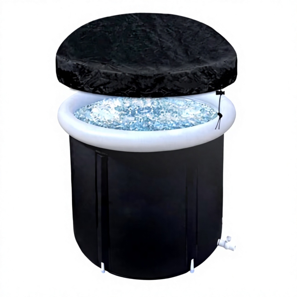 Large Capacity Sturdy Reinforced Recovery Pod Bathtub Cold Plunge Tub for Personal Training and Outdoor Camping Spa