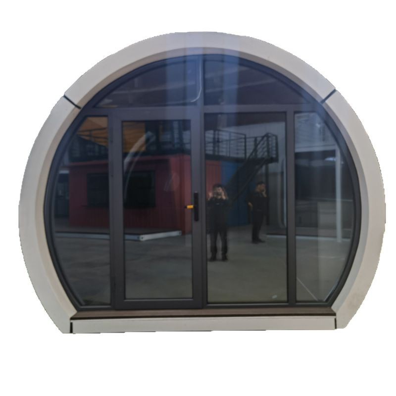 Mobile White Space Pod Cabin Glass Enclosed Waterproof Camping Shelter Outdoor Use