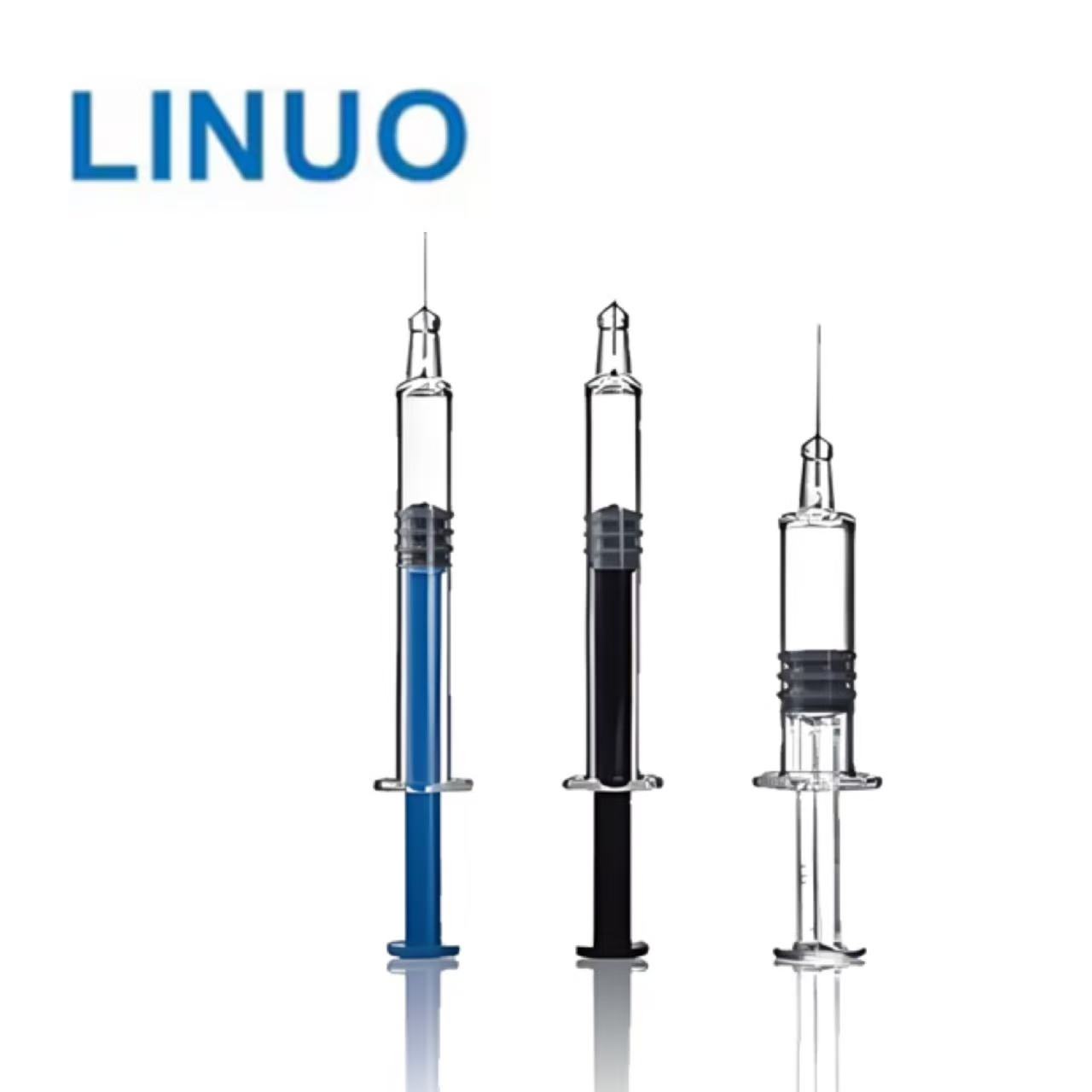LINUO Ready-to-Use USP Type I Borosilicate Prefilled Cosmetic Syringe Sterile Prefilled Syringe