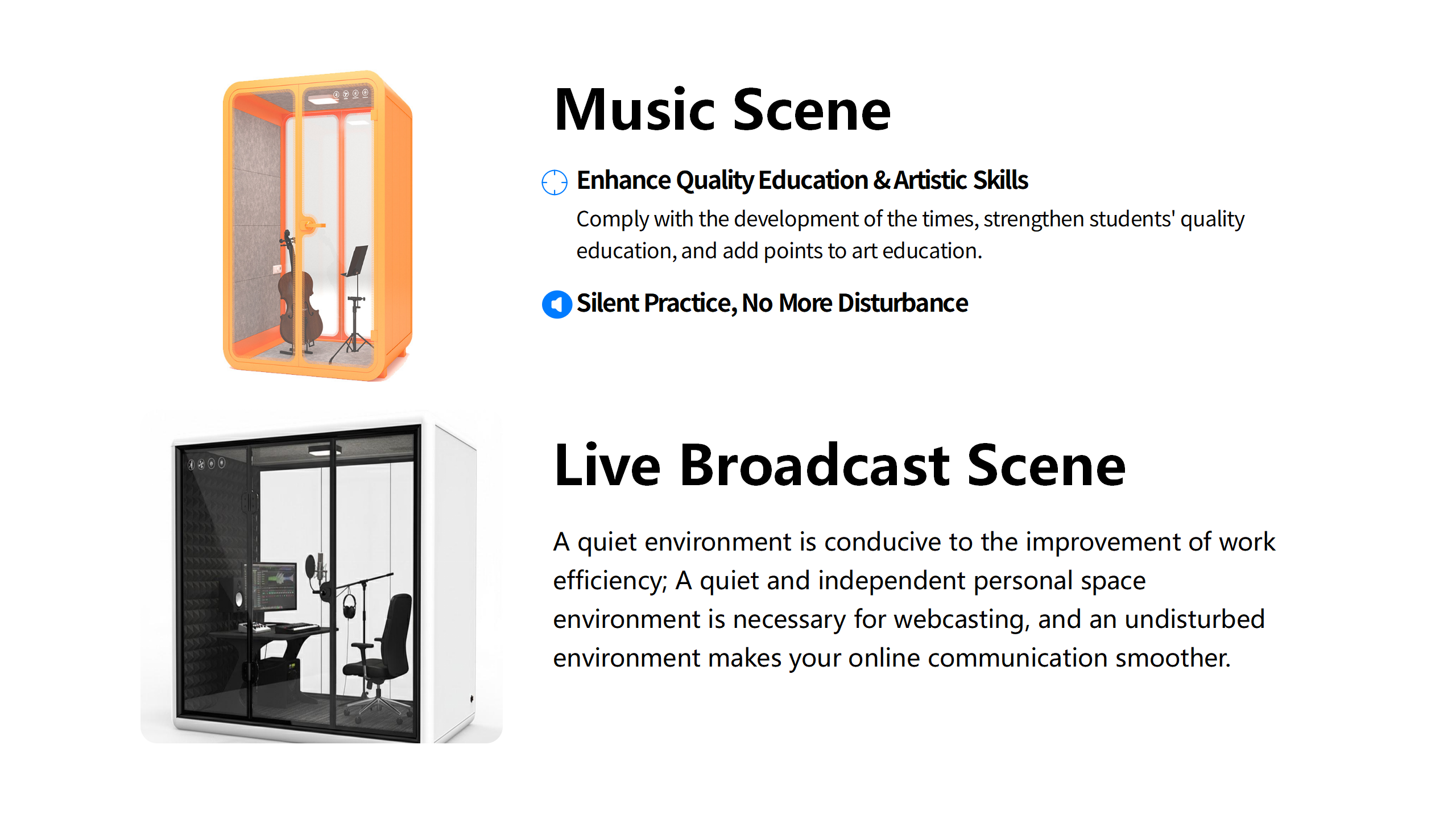 Silent cabin setup