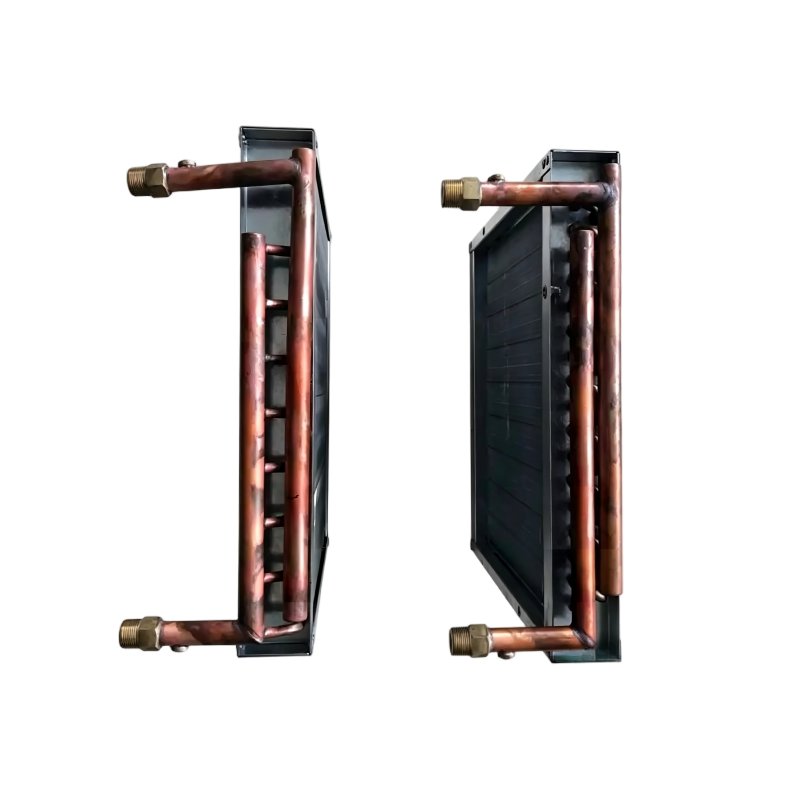 Commercial VAV Terminal Unit Hot Water Coil Single Duct Heat Exchanger Replacement 1/2 Inch Copper Tube Reheat Coil Assembly